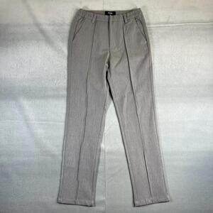 Icon Amsterdam The Lauro Pants Mens 28 Light Gray Pleated Trousers Stretch NWT